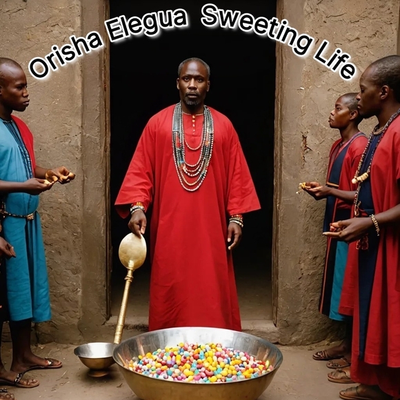 Orisha Elegua A.I. Printed in A Frame 8x10 - Picture 2 of 3